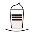 Icon of a cup of Latte Macchiato triple shot