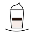 Icon of a cup of Latte Macchiato