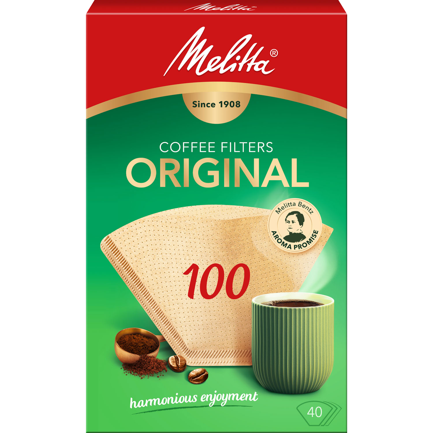 Melitta® Filtertüten® Original, 100, 40 Stück