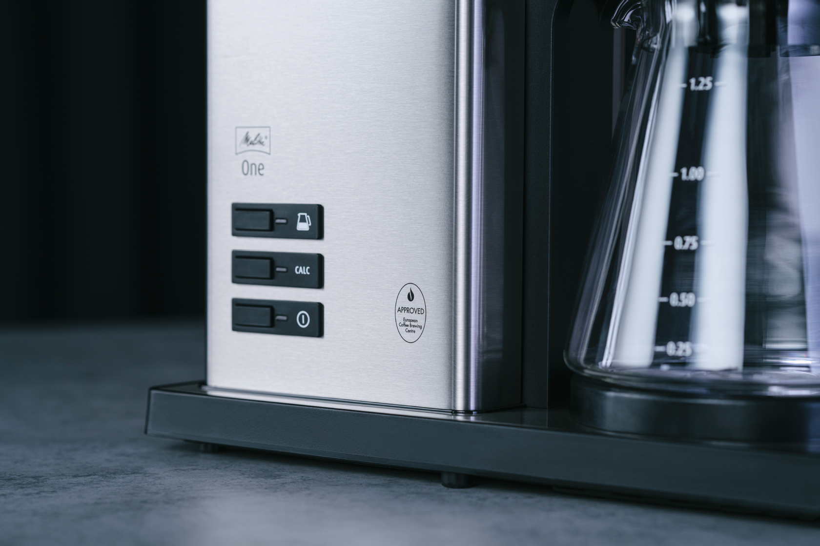 Bedientasten der Melitta One® Filterkaffeemaschine