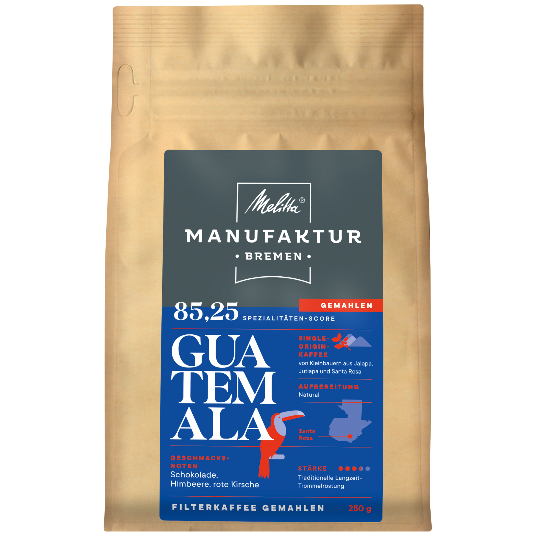 Produktbild von Melitta® Manufaktur-Kaffee Guatemala Natural Filterkaffee 250g - 1