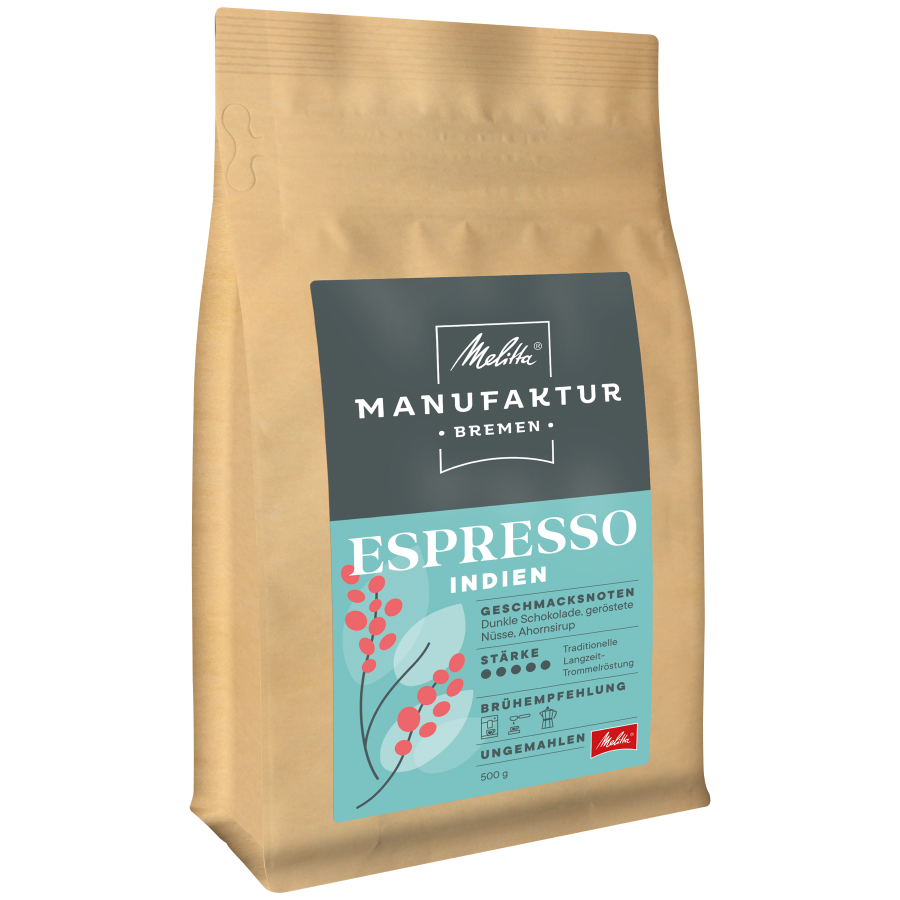 Produktbild von Melitta® Manufaktur-Kaffee Espresso Kaffeebohnen 500g,  - 1
