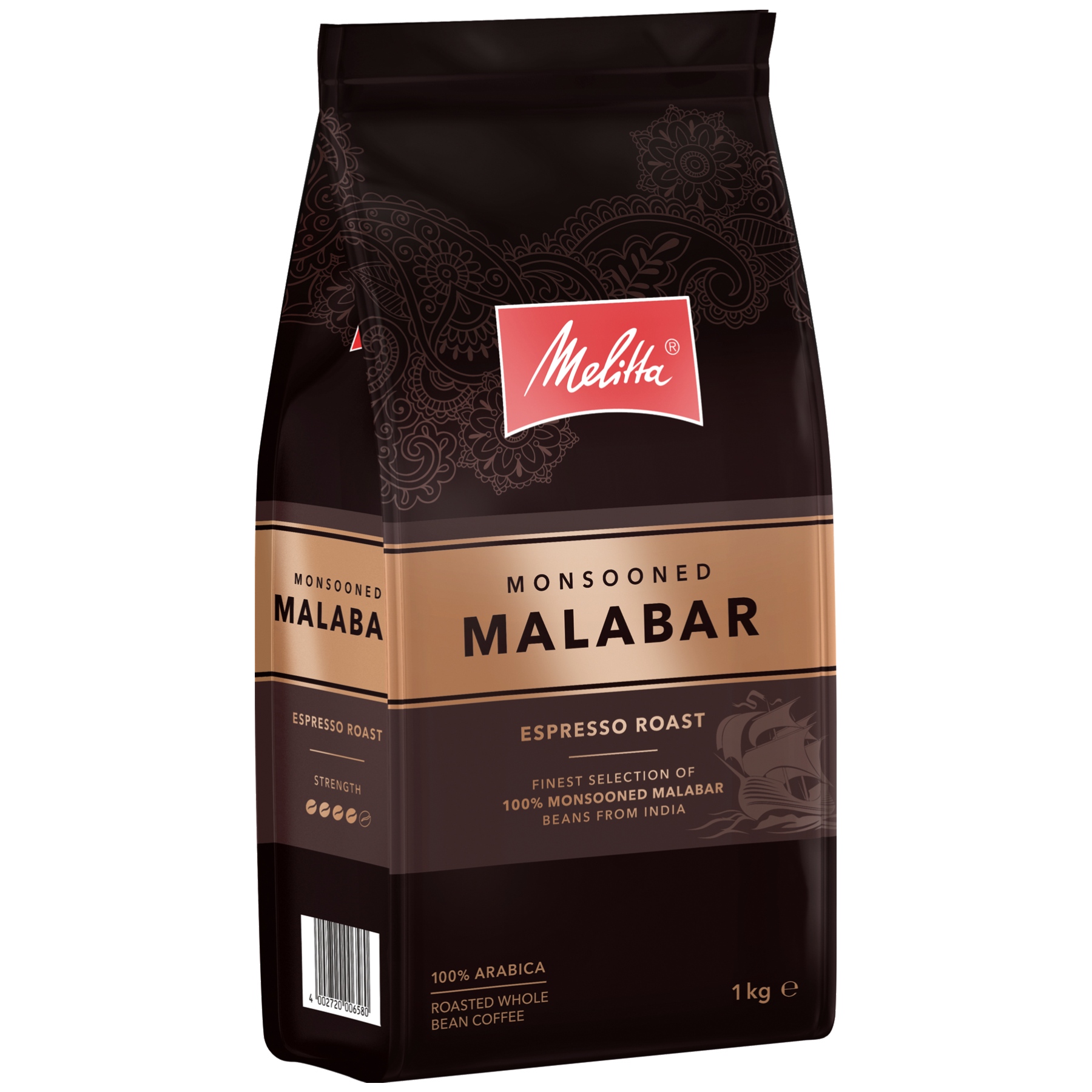 Produktbild von Melitta® Monsooned Malabar Kaffeebohnen 1000g - 1