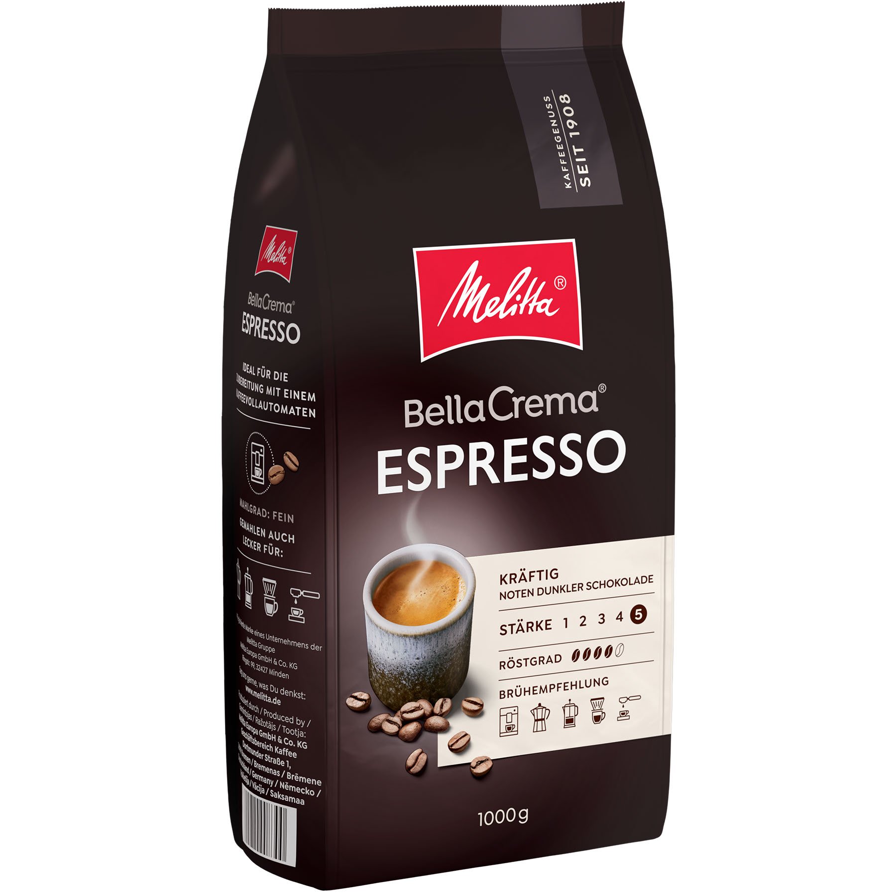 Produktbild von Melitta® BellaCrema® Espresso Kaffeebohnen 1000g,  - 7
