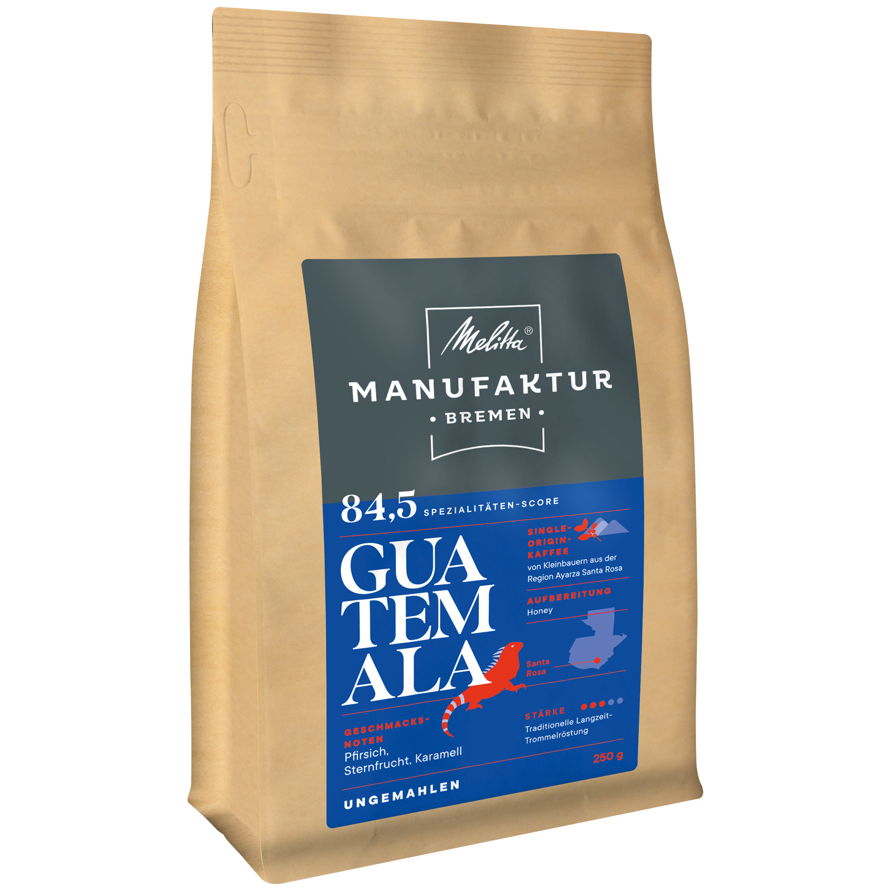 Produktbild von Melitta® Manufaktur-Kaffee Guatemala Honey Kaffeebohnen 250g - 1