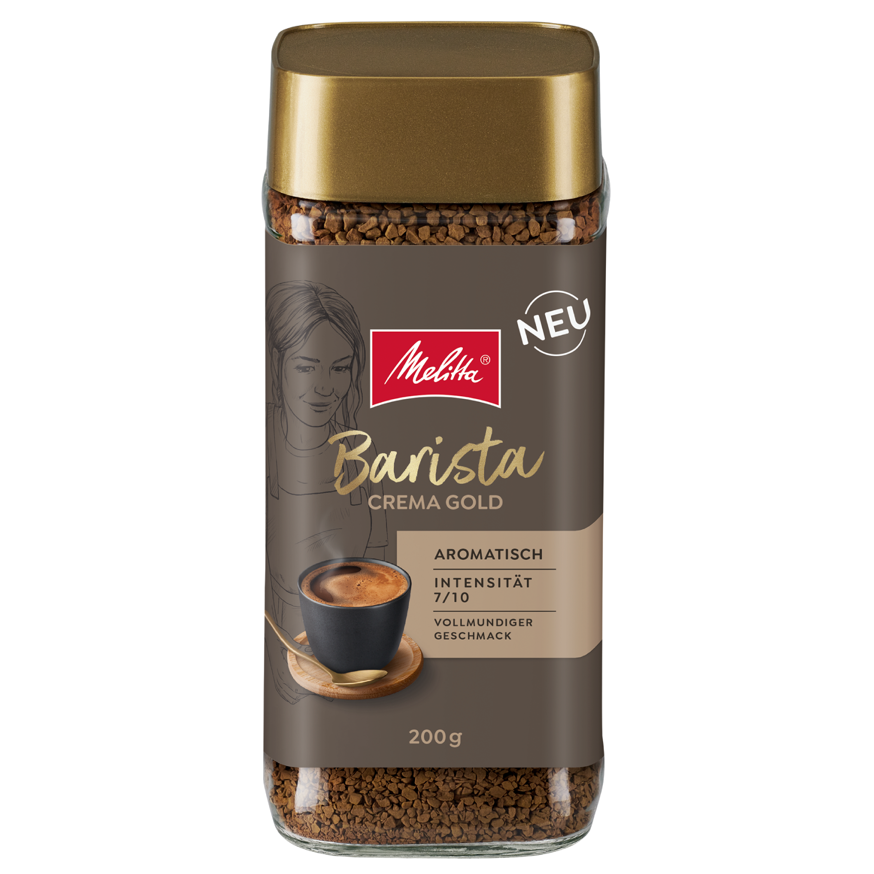 Verpackung von Melitta® Barista Crema Gold Instant Kaffee