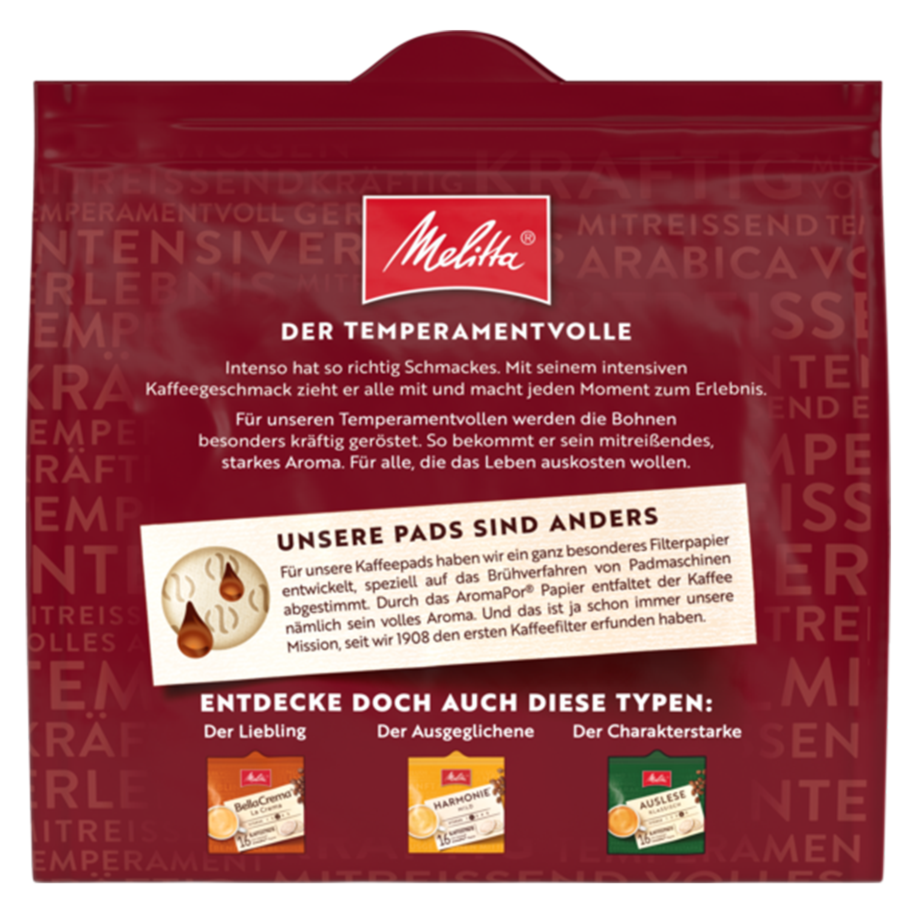 Produktbild von Melitta® BellaCrema® Intenso Kaffeepads - 1