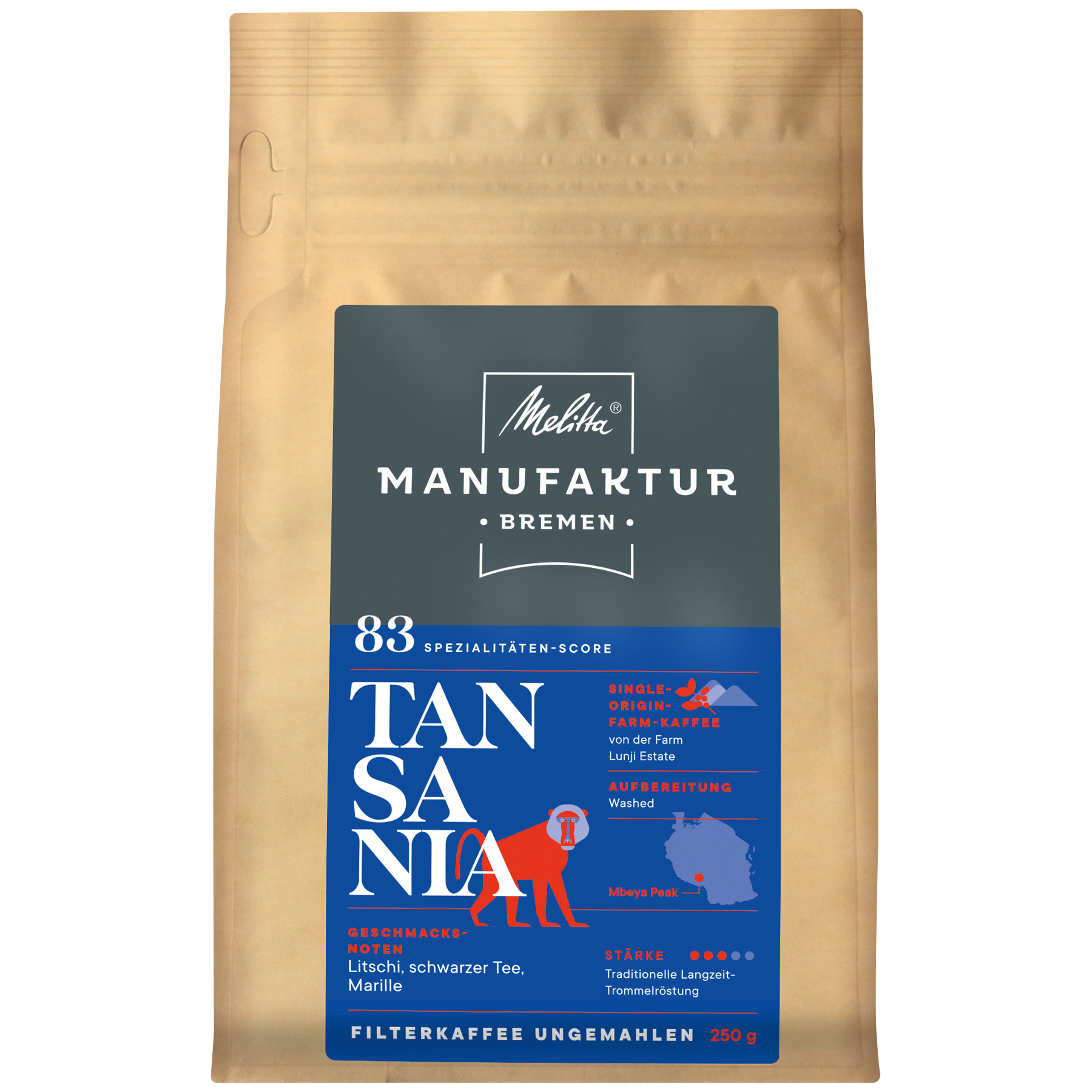 Produktbild von Melitta® Manufaktur-Kaffee Tansania Kaffeebohnen 250g - 3