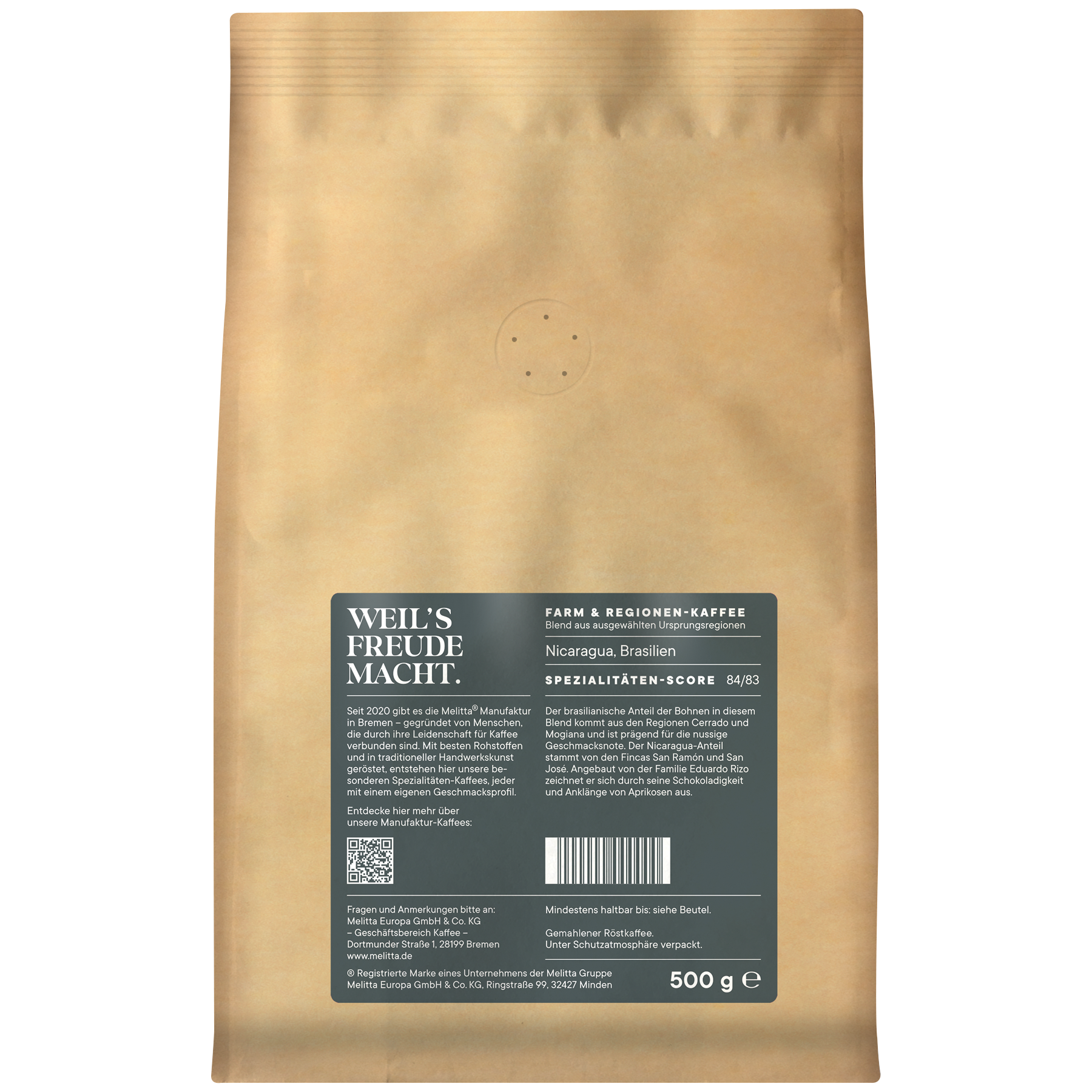 Produktbild von Melitta® Manufaktur-Kaffee Filterkaffee gemahlen Filterkaffee 500g - 2