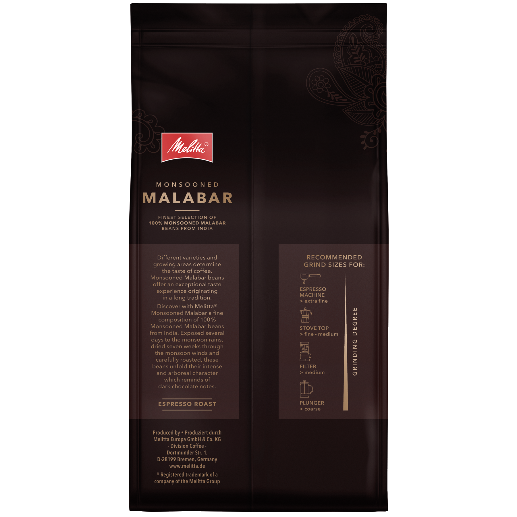 Produktbild von Melitta® Monsooned Malabar Kaffeebohnen 1000g - 2