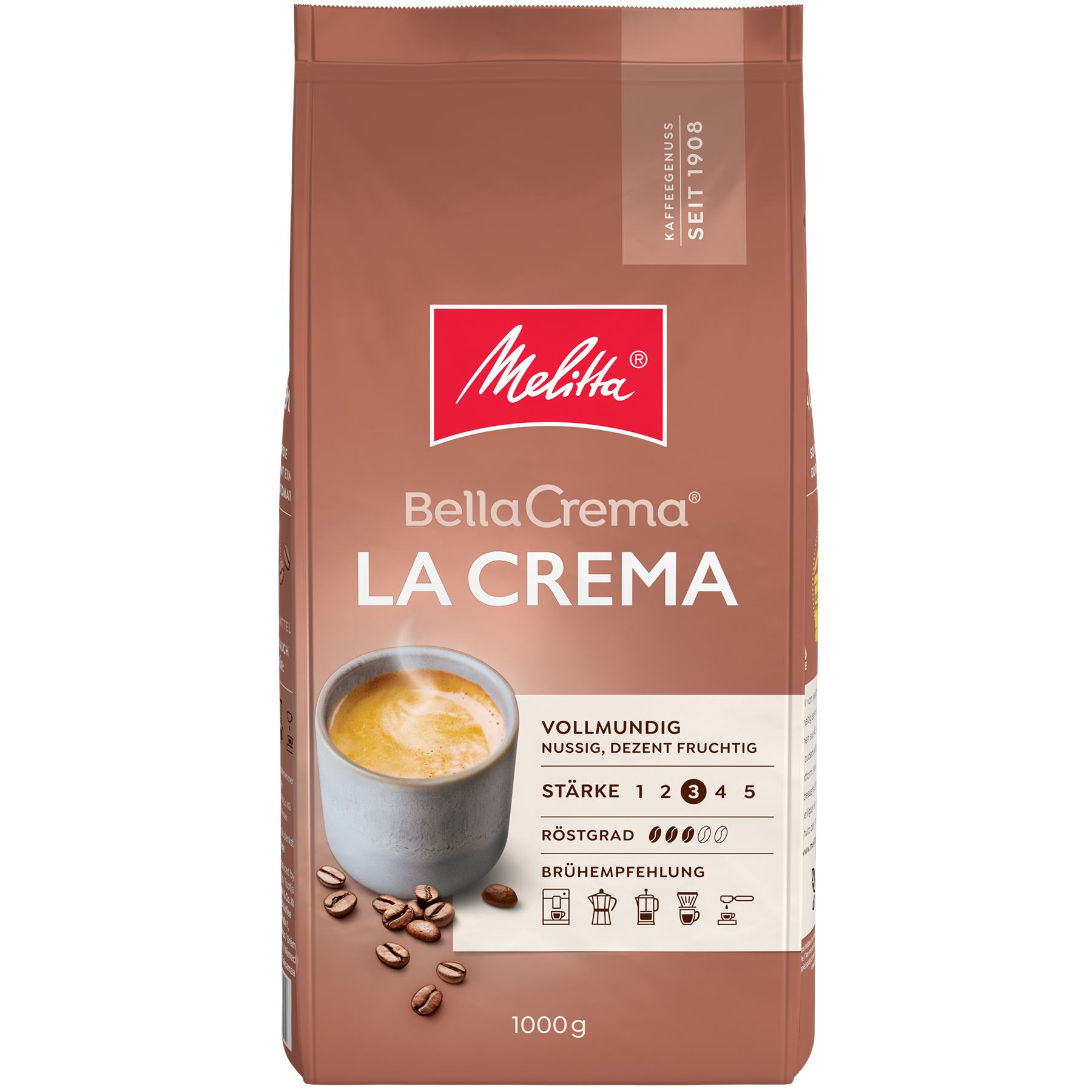 Produktbild von Melitta® BellaCrema® La Crema Kaffeebohnen 1000g,  - 9