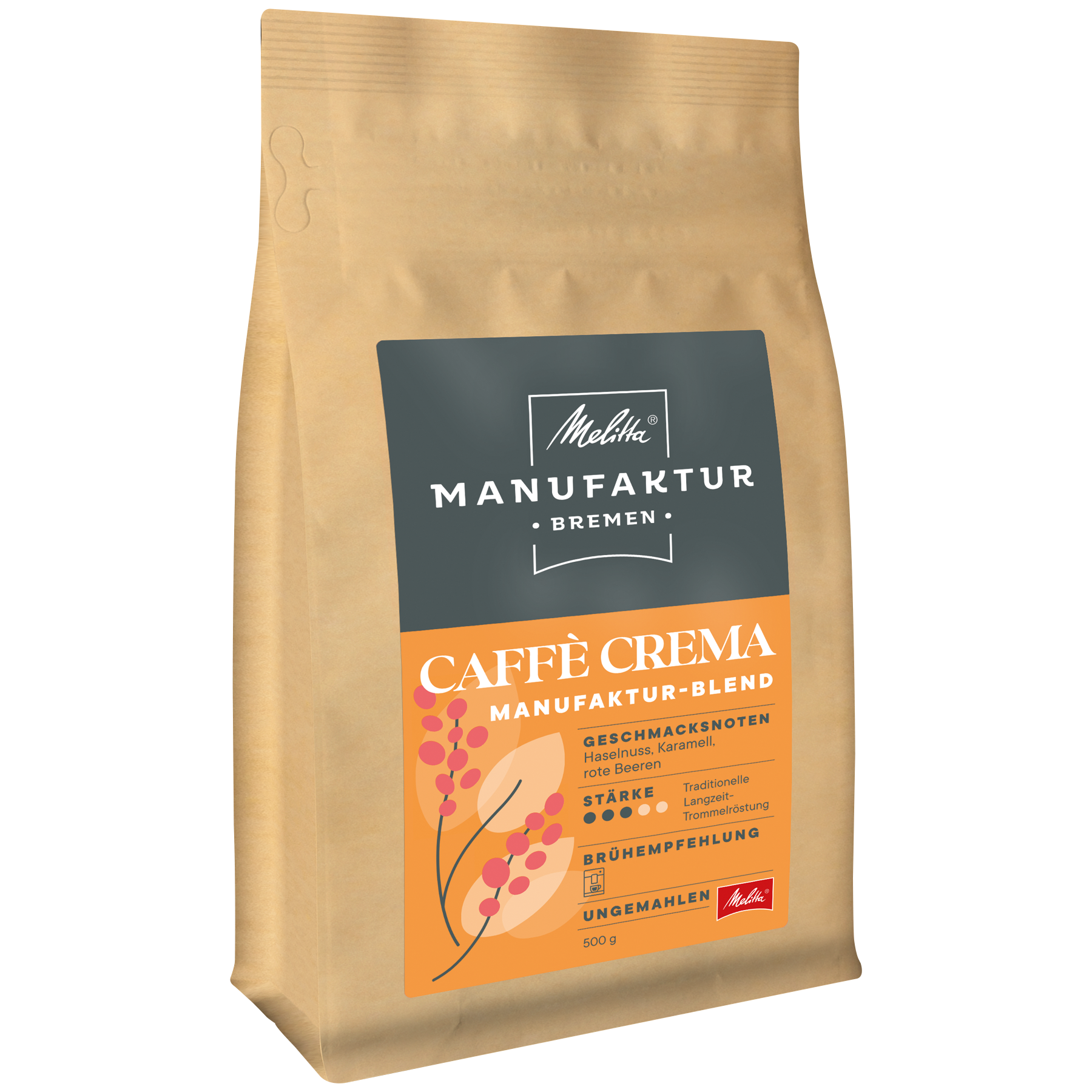 Produktbild von Melitta® Manufaktur-Kaffee Caffè Crema Kaffeebohnen 500g,  - 7