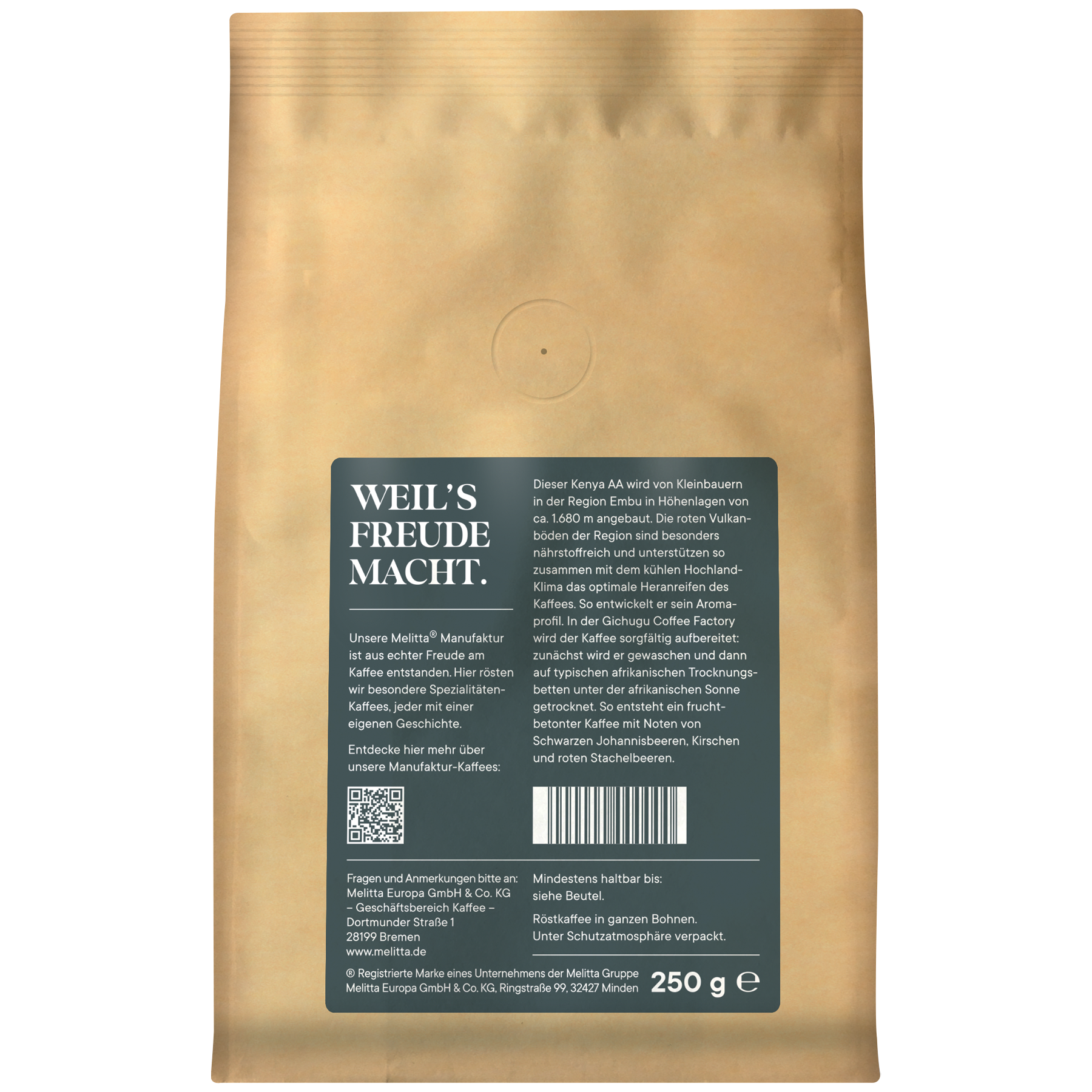 Produktbild von Melitta® Manufaktur-Kaffee Kenia Kaffeebohnen 250g - 3