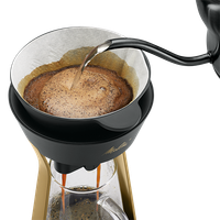 Produktbild von Melitta® AMANO Kaffeebereiter, schwarz-gold (B-Ware) - 3