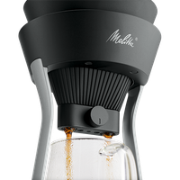 Produktbild von Melitta AMANO® Kaffeebereiter, schwarz-silber (B-Ware) - 1