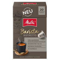 Verpackung von Melitta® Barista Ristretto Kaffeekapseln, Intensität 10/10, 20 Kapseln
