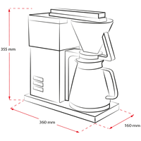 Produktbild von Melitta One® Filterkaffeemaschine, Schwarz-Edelstahl - 8