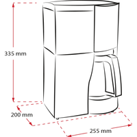 Produktbild von Optima Timer Filterkaffeemaschine, Schwarz - 7