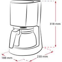 Produktbild von Enjoy® Top Filterkaffeemaschine, Schwarz - 6