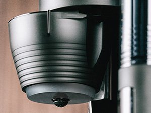 Nahaufnahme des Filterhalters der Melitta® AromaFresh X Filterkaffeemaschine