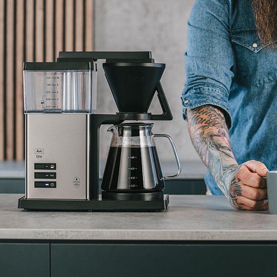 Produktbild von Melitta One® Filterkaffeemaschine, Schwarz-Edelstahl - 4