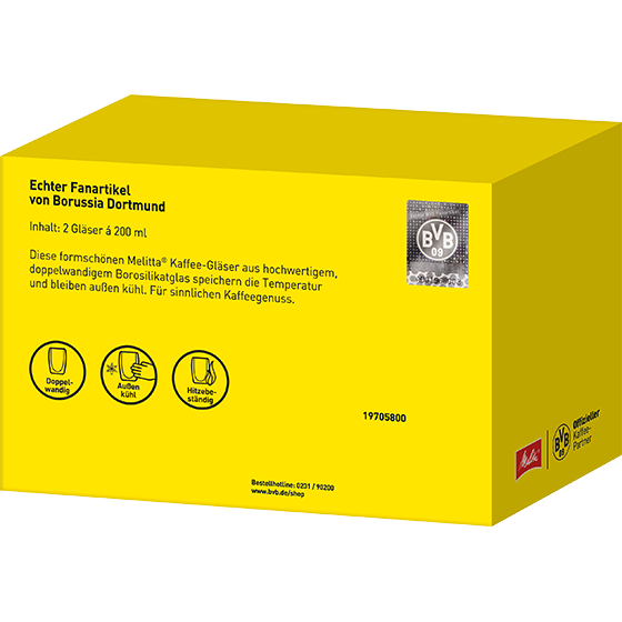 Produktbild von Doppelwandige Kaffee-Gläser BVB  - 3