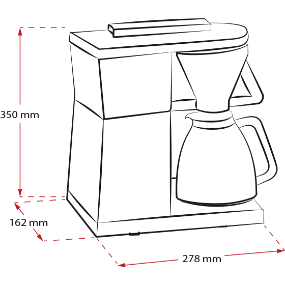 Produktbild von Excellent 5.0 Filterkaffeemaschine, Schwarz - 4