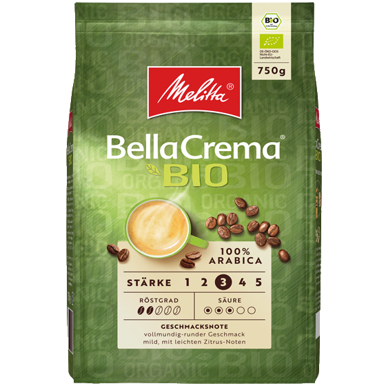 Produktbild von Melitta® BellaCrema® Bio Kaffeebohnen 750g - 2