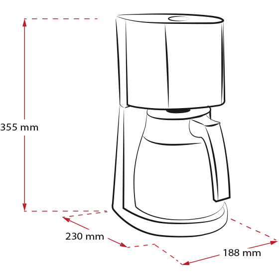 Produktbild von Enjoy® Therm Filterkaffeemaschine, Schwarz - 6