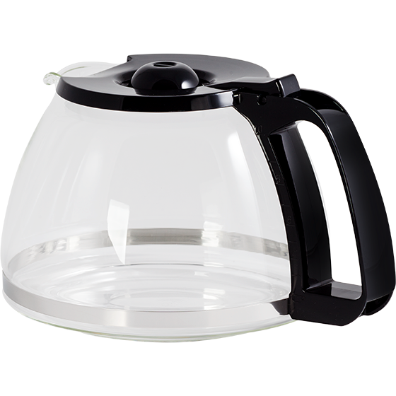 Produktbild von Glaskanne, Easy, CaféLine, SimplyCoffee: Typ 1010-01 und -02, 1010-13 schwarz  - 1