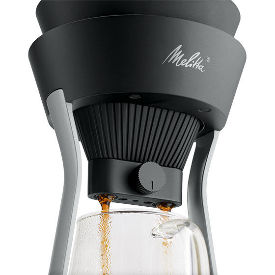 Produktbild von Melitta AMANO® Kaffeebereiter, schwarz-silber (B-Ware) - 1
