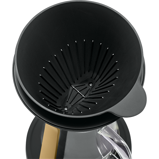 Produktbild von Melitta® AMANO Kaffeebereiter, schwarz-gold (B-Ware) - 1