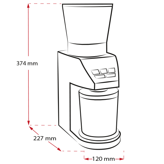 Produktbild von Calibra®  Kaffeemühle, Schwarz - 10
