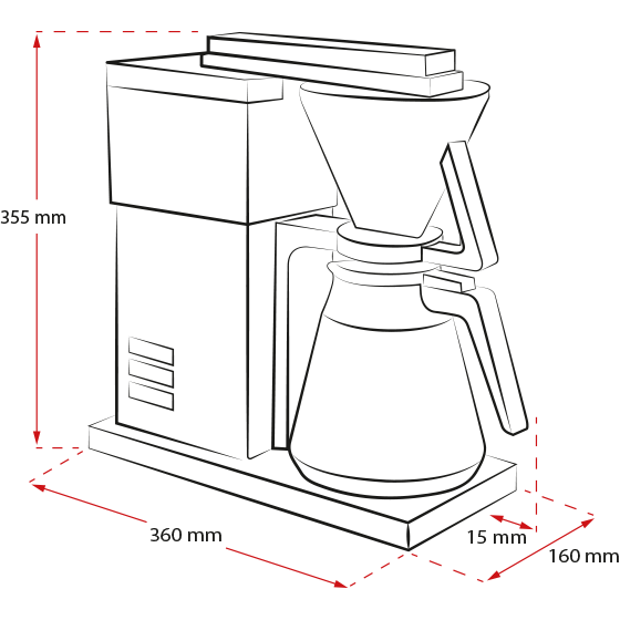Produktbild von Melitta One® Therm Filterkaffeemaschine, Edelstahl - 4