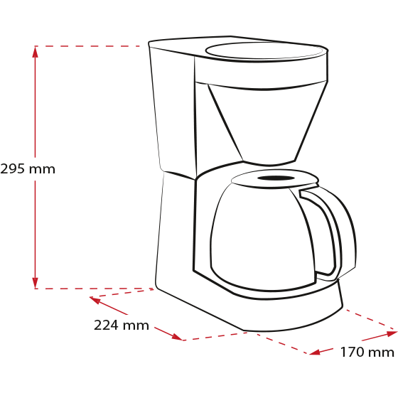 Produktbild von Easy Filterkaffeemaschine, Weiss - 7