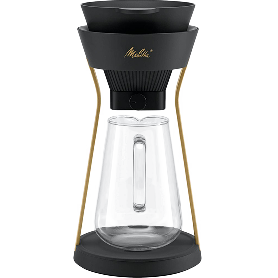 Melitta® AMANO Kaffeebereiter, schwarz-gold (B-Ware)