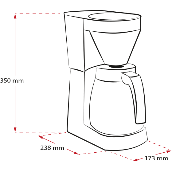 Produktbild von Easy Therm Filterkaffeemaschine, Weiss - 6