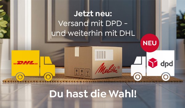 Versand mit DHL und DPD