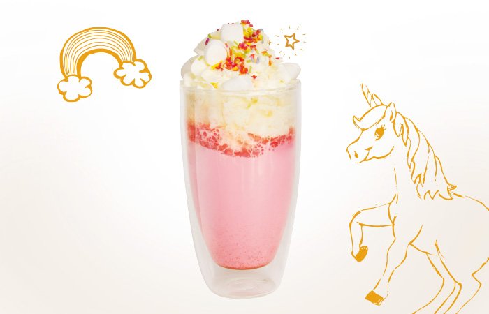 Melitta Unicorn milk coctail