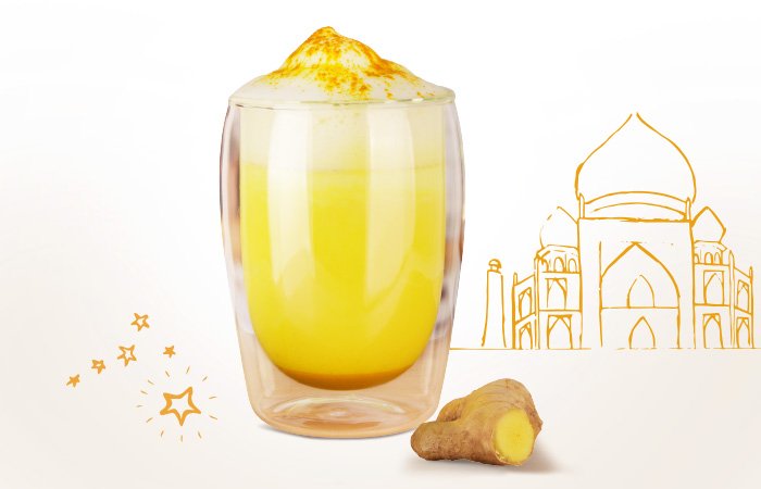 Melitta Turmeric milk cocktail